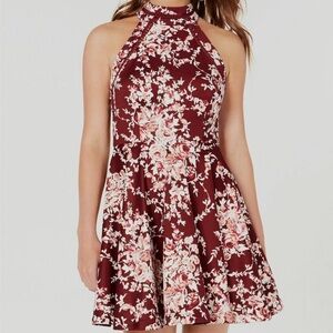 Woman’s size 5/6 B.Darlin maroon floral dress